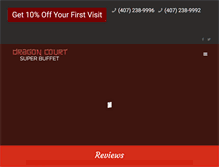 Tablet Screenshot of dragoncourtbuffet.com